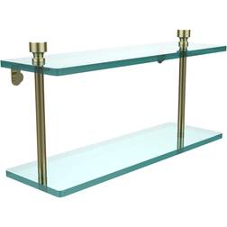 Allied Brass Foxtrot W 2-Tier Clear Bathroom Shelf