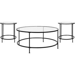 Flash Furniture Astoria Collection NAN-CEK-21750-BK-GG Coffee Table