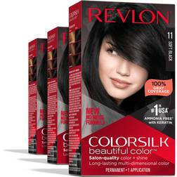 Revlon Colorsilk Beautiful Color Permanent Hair Color 3 011 Soft Black