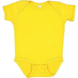 Rabbit Skins Baby Soft Short-Sleeve Bodysuit 4400 Gold, 24M