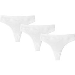 Pierre Robert Thongs Organic Cotton 3-pack - White