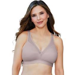 Catherines Plus Women's Simply Cool Wireless Bra in Light Pink Size DDD