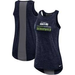 Nike "Women's College Navy Seattle Seahawks High Neck Performance Tank Top"