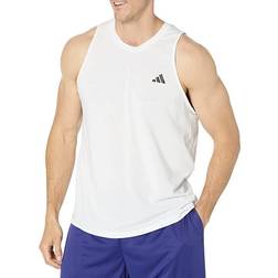 Adidas Men's Essentials Slim-Fit Feelready Training Tank - White