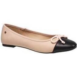 French Connection Women's Chic Flat in Nude Black Size M