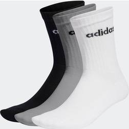 Adidas Linear Crew Cushioned Socks Pairs 10K-11.5K