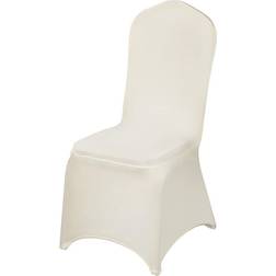 VEVOR Spandex Loose Chair Cover White, Beige (49x42.9)