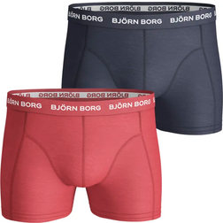 Bjørn Borg Essential Sammy Shorts 2-pack - Red/Navy Blue