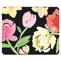 OTM Essentials Prints Black Mouse Pad Peonies Gone Bright