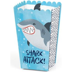 Shark zone birthday party favor popcorn treat boxes 12 ct