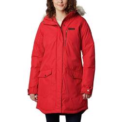 Columbia Women's Suttle Mountain Long Insulated Jacket - Red Lily