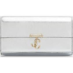 Jimmy Choo Avenue Wallet W/Chain - Silber/Hellgold One