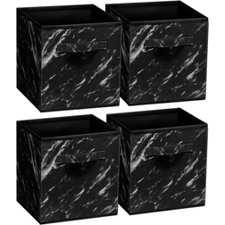 Sorbus Foldable Cube Bins, Set 4 Storage Box