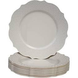 APPETIZER PLATES DISPOSABLE Cream 9” 20 PC