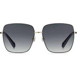 Kate Spade New York Fenton/G/S Sunglasses, Black/Gray 60mm, 15mm