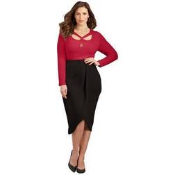 Catherines women's plus curvy collection french twist top