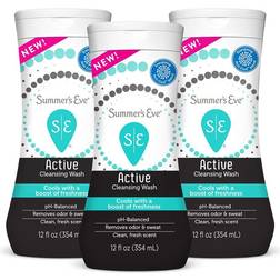 Summer's Eve Active Cooling Feminine Cleansing Wash Eucalyptus, 3 Count