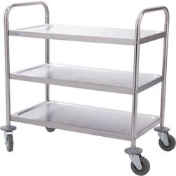 Vogue Steel 3 Clearing Trolley Table