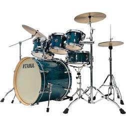 Tama Superstar Classic 7-piece Shell Pack Gloss Sapphire Lacebark Pine