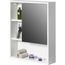 Basicwise Mount Mirrored Wall Shelf