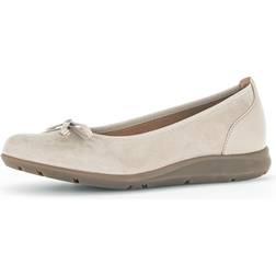 Gabor Suede Bow Toe Ballet Pumps