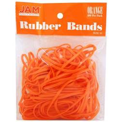 Jam Paper 100pk Colorful Rubber Bands Size 33 Orange