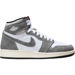 Nike Air Jordan 1 Retro High OG GS - Black/White/Light Smoke Grey/Fire Red