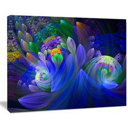 Design Art Fractal Flower Bouquet Floral Large Framed Art