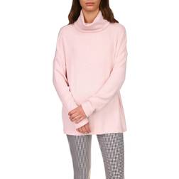 Sanctuary Find Me Lounging Turtleneck Top In Heather Pink
