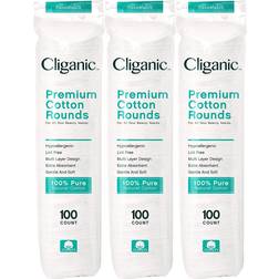 Cliganic Premium Cotton Rounds 3-pack