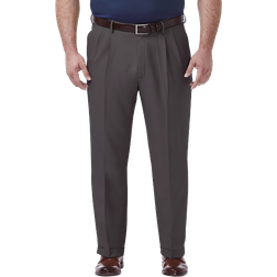 Haggar Big & Tall Premium Comfort Dress Pant - Black/Charcoal