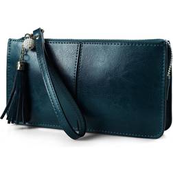 Befen Wristlet Clutch Wallet - Peacock Green