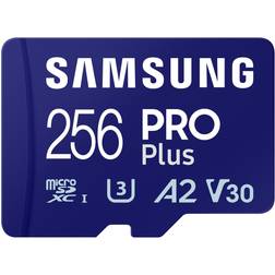 Samsung PRO Plus microSDXC Class 10 UHS-I U3 V30 A2 180/130MB/s 256GB +SD adapter