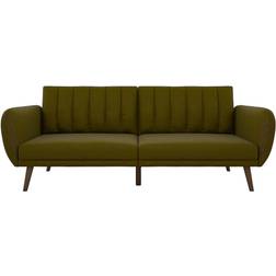 Novogratz Brittany Green Linen Sofa 81.5" 3 Seater