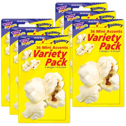 TREND Popcorn Mini Accents Variety Pack 36 Per Pack 6 Packs