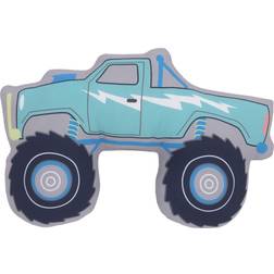 Carter's Boys' Throw Pillows Teal Teal & Grey Monster Truck Pillow