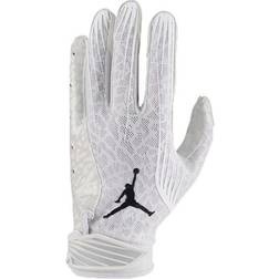 Jordan Fly Lock Football Gloves White/White/Black