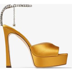 Jimmy Choo Saeda Sandal/Pf 125 Sunflower/Crystal