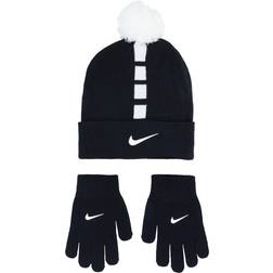 Nike Boys' Elite Beanie and Gloves Set, Black