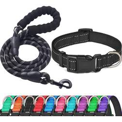 Reflective Dog Collar+Leash Medium