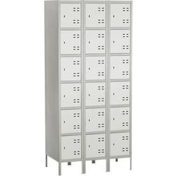 SAFCO Bank of 3 Box Lockers Storage Cabinet