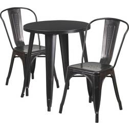 Flash Furniture 3 pc. Bistro Set 2 Cafe Small Table