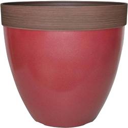 Southern Patio Hornsby Large 13.8 Qt. Red Resin