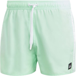 Adidas 3-Stripes CLX Very Short Length Swim Shorts - Pulse Mint/White