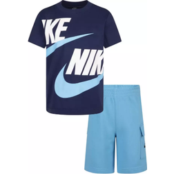 Nike Little Kid's Hibrido Cargo Set - Baltic Blue/Mid Navy (86J213 F85)