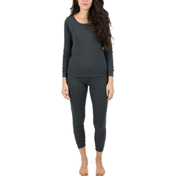 Leveret Women's Classic Pajamas - Dark Grey