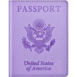 Eoehro Passport & Vaccine Card Holder - Purple