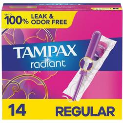 Tampax Radiant Regular Fragrance Free 14-pack