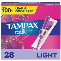 Tampax Radiant Light Tampons Unscented 28-pack