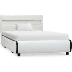 vidaXL Bed Frame with LED 2 Drawers 70cm Bettrahmen 90X200cm